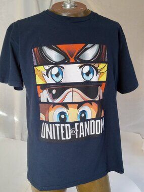 2025 Exclusive United By Fandom VIP T-Shirt FanExpo Large Black 2025 Sz L